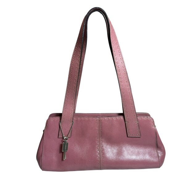 Fossil Handbags - Fossil Vintage Leather Shoulder Bag – Mauve / Dusty Rose – Y2K